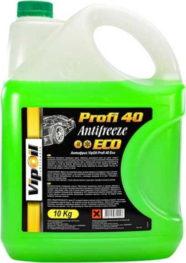 Готовий антифриз VIPOIL Eco Profi 40 G11 зелений -30 °C, фото 1