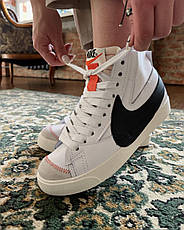 Чоловічі кросівки Nike Blazer Mid 77 Jumbo White Black DD3111-100, фото 3