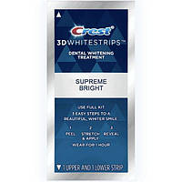 Відбілювальні смужки для зубів Crest 3D White Supreme Bright 1 шт (1 смужка для верхніх і 1 для нижніх зубів)