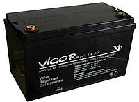 Акумулятор гелеєвий Vigor 100 Ah Gel акумуляторна батерея для інвертора ІБП ДБЖ гель