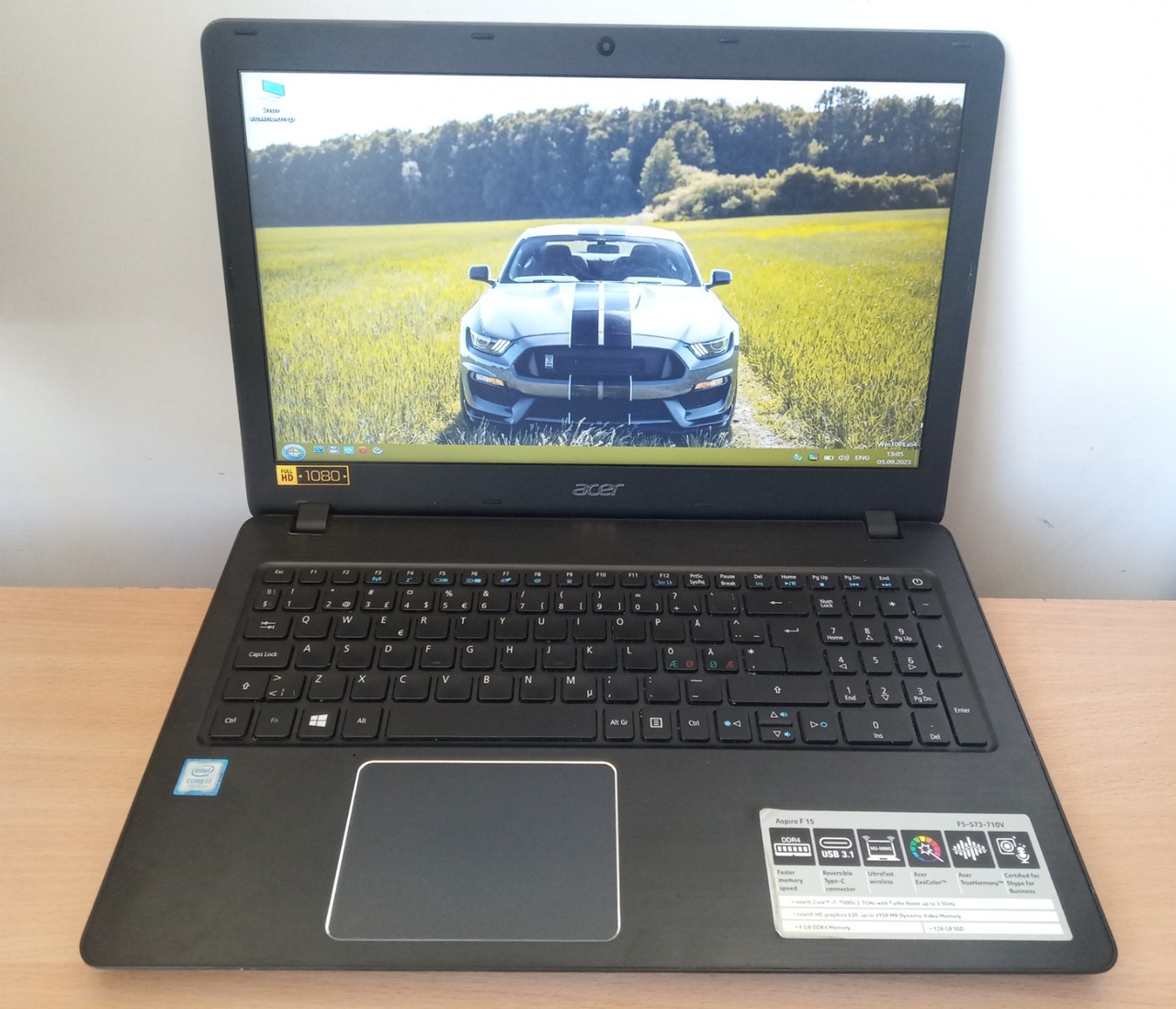 Ноутбук б/в Acer Aspire F5-573 15.6" FHD /i7-7500u/8 GB DDR4/128 GB SSD/Intel HD Graphics 620/WebCam