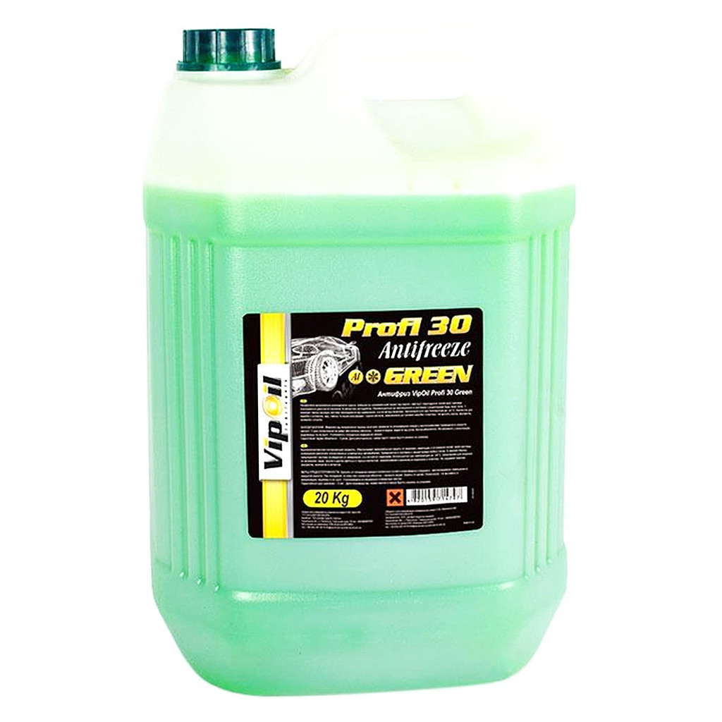 Готовий антифриз VIPOIL Profi 30 G11 зелений -24 °C, фото 1