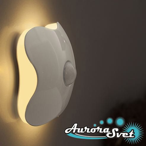 Світлодіодний нічник Aurorasvet-07. LED нічник. Нічник із датчиком руху. Світлодіодний нічник.