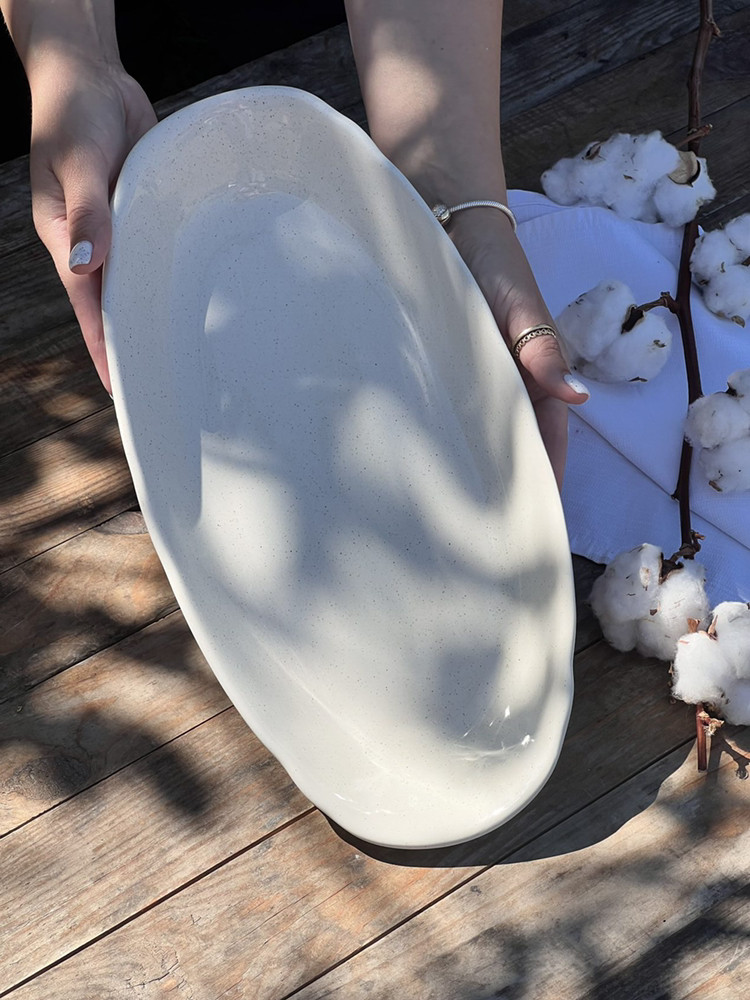 Блюдо "Овальне" 36 см, "Капучино", фото 1