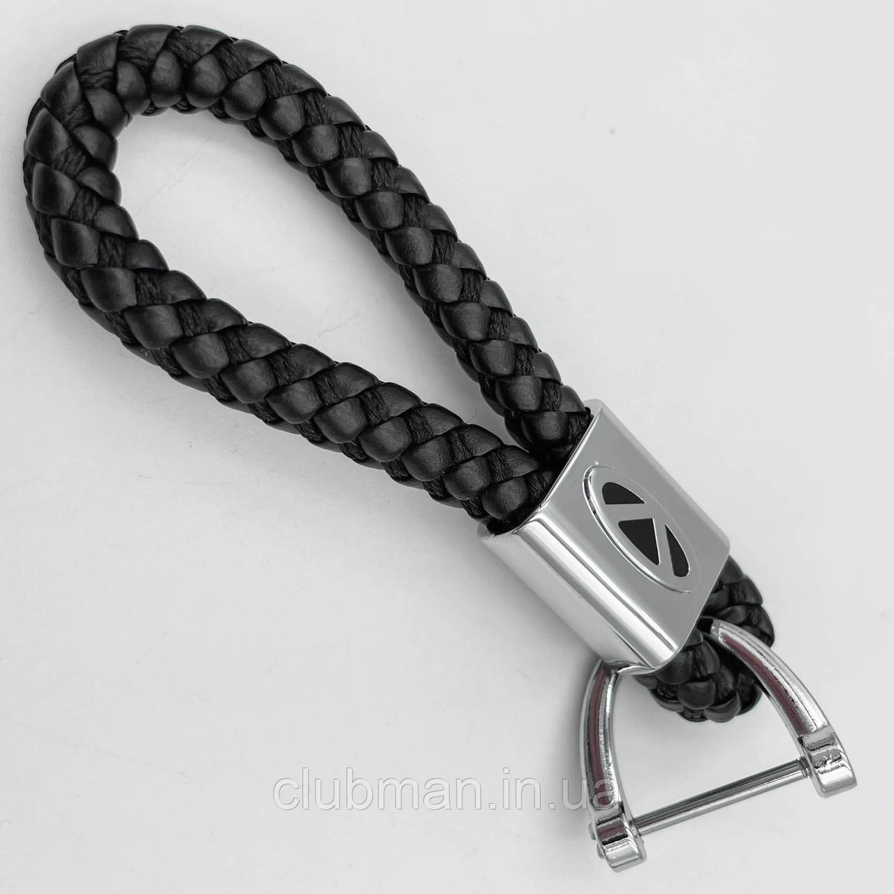 Брелок для ключів шкіряна косичка Chery