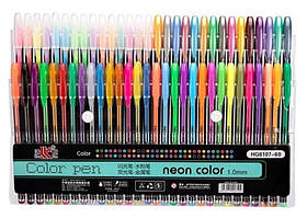 Набір ручок гелевих 60 кольорів ООПТ неонові