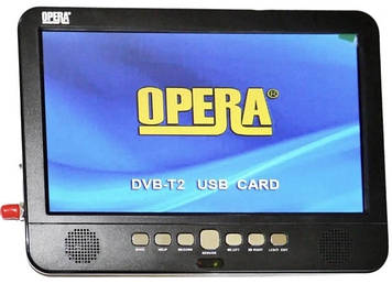 TV Opera 1002 10" Портативний телевізор з Т2 USB SD HDMI