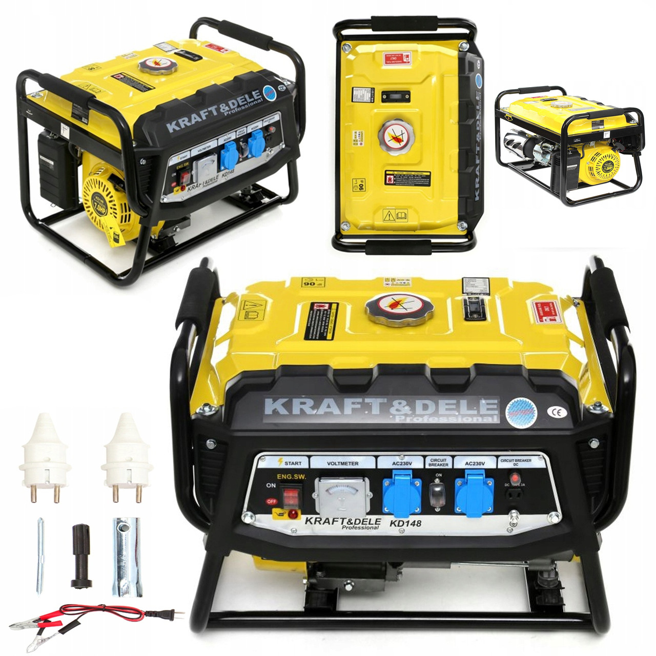 Генератор бензиновий Kraft&Dele KD148 3500w | Мідна обмотка