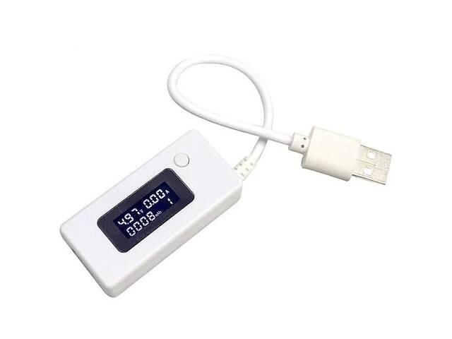 USB тестер напряжения, тока, ёмкости батарей белый - фото 5 - id-p74678207