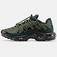 Кроссовки мужские Nike Air Max TN Plus Khaki Black / Найк аир макс ТН+ плюс хаки черные