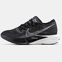 Кроссовки женские и мужские Nike Air ZoomX Vaporfly Black White / Найк Аір ЗумХ черные