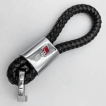 Брелок для ключів шкіряна косичка AUDI RS, фото 5