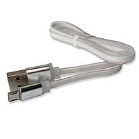 Кабель зарядки Noodle USB - Micro USB 1 м 2 А білий