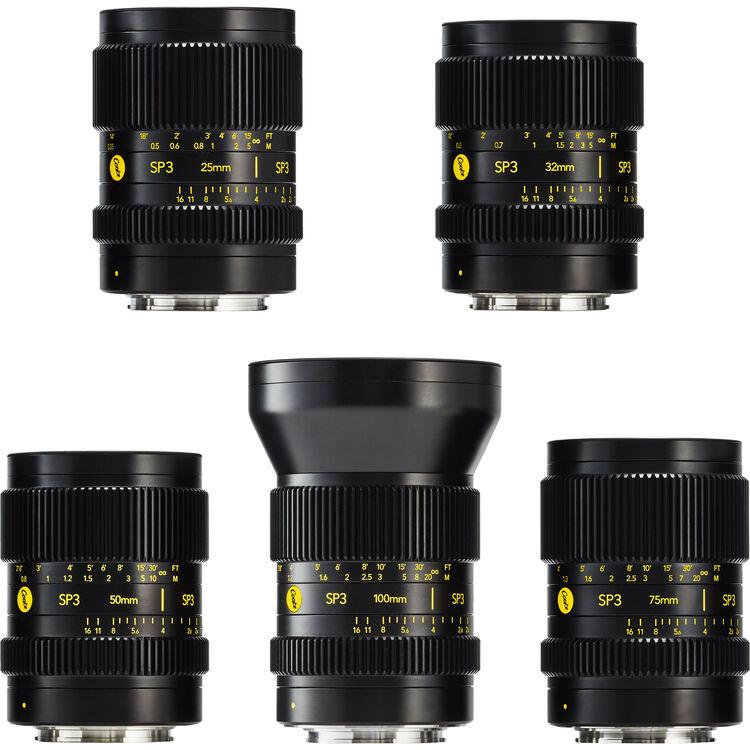 Набір об'єктивів Cooke SP3 Full-Frame 5-Lens Prime Set 25/32/50/75/100 mm (Sony E) (SP3 5-WAY)