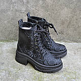 Шкіряні черевики на модній підошві, фото 4