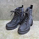 Шкіряні черевики на модній підошві, фото 8