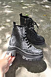 Шкіряні черевики на модній підошві, фото 6