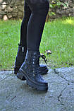 Шкіряні черевики на модній підошві, фото 5