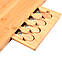 Бамбукова дошка для подачі та сервірування сиру набором ножів, фото 4