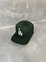 Зелена кепка Los Angeles з прямим козирком (LA)