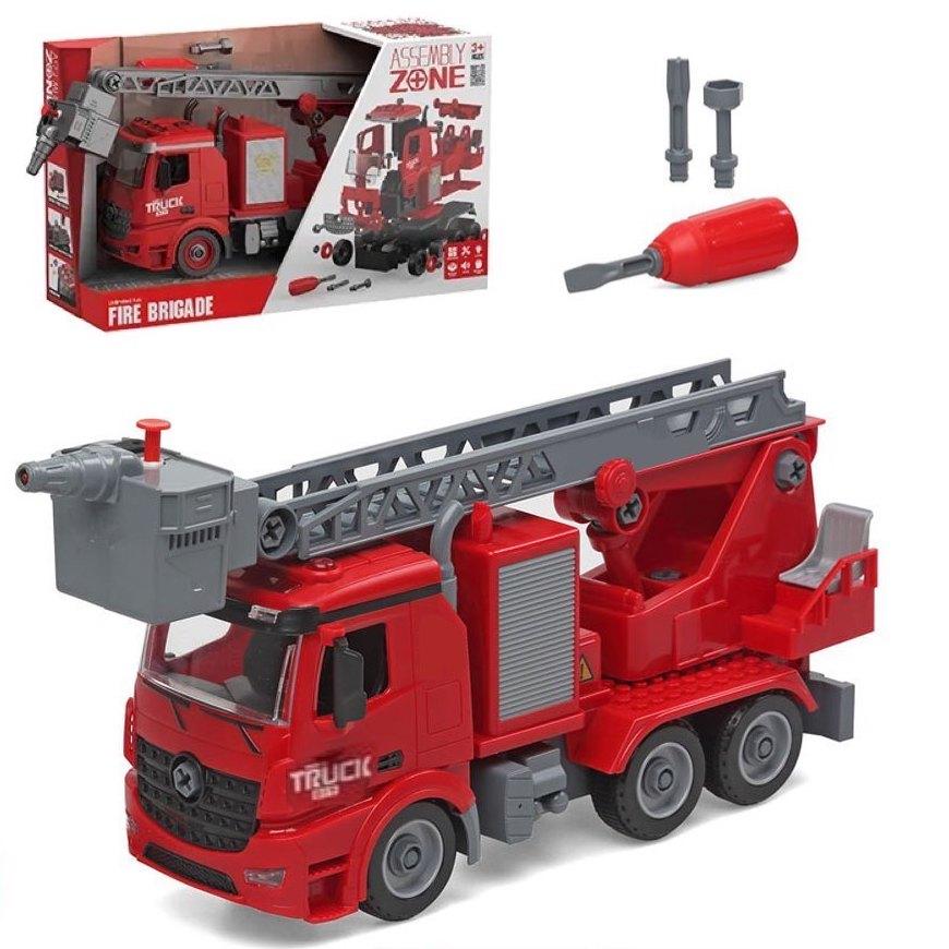 Машина-конструктор "Пожежна" з водяною помпою (бризкає водою) арт. YW 9080 B, фото 1