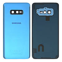 Задня кришка Samsung Galaxy S10e G970F (синій оригінал Китай зі склом камери)