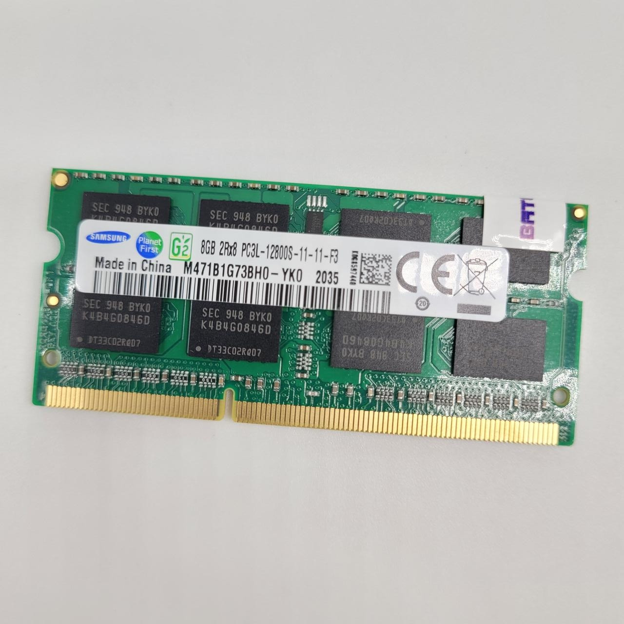 Оперативна пам'ять для ноутбука Samsung SODIMM DDR3L 8Gb 1600MHz 12800s CL11 (M471B1G73BH0-YK0) New