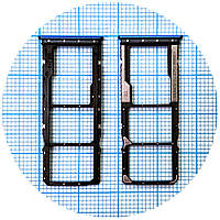 Тримач SIM карти Xiaomi Redmi 9A, 9C, 9AT, 9i (синій на 2 SIM + Micro SD)