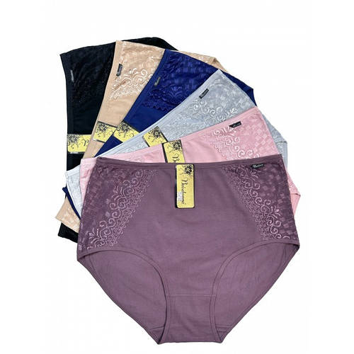 Трусы женские больших размеров Beisdanna, 52 54 56, хлопок с кружевом ...