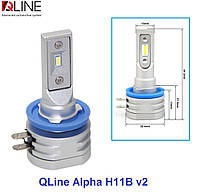 Светодиодная лампа Qline Alpha H11Bv2 6000K (2шт)