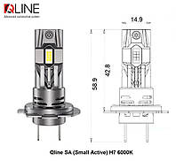 Светодиодная лампа Qline SA (Small Active) H7 6000K (2шт)