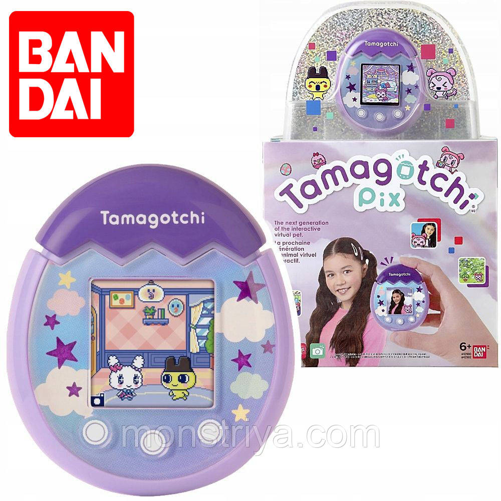 ТАМАГОЧИ ПИКС ФИОЛЕТОВЫЙ TAMAGOTCHI PIX - BANDAI