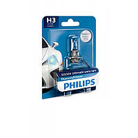 Лампа галогеновая Philips H3 Diamond Vision, 5000K, 1шт/блістер 12336DVB1