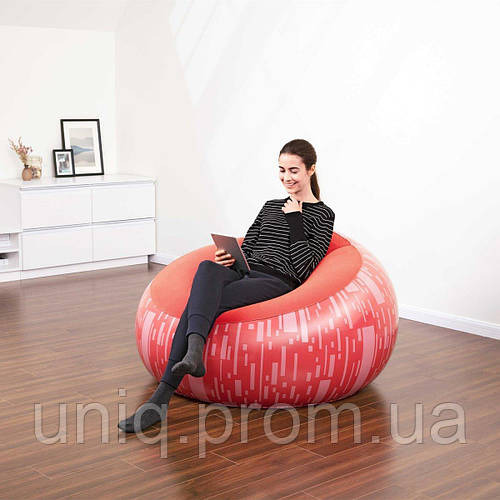Надувное кресло Bestway 75052, 112 х 112 х 66 см, Красное (hub_c2tfpa ...