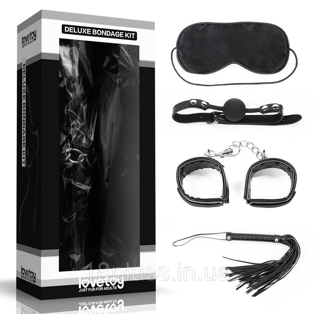 Набір БДСМ (маска, кляп, наручники, лоскотання) Deluxe Bondage Kit