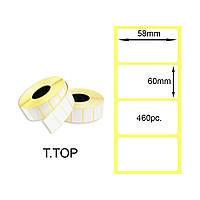 Термоэтикетка 58x60mm 460pc. Т.ТОП (T.TOP Thermal Labels)