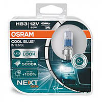 Лампа галогеновая Osram HB3 12V 60W P20d Cool Blue Intense Next Gen +100% 2шт/комп (9005CBN-HCB)