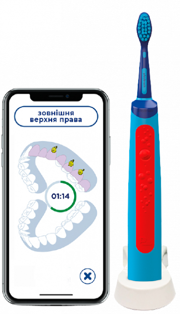 Електрична зубна щітка Playbrush Smart Sonic Blue