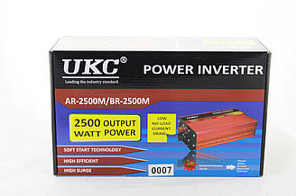 Інвертор перетворювач UKC AC/DC AR 2500 W 24 V, 4820