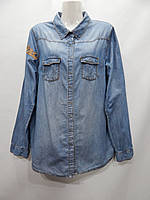 Сорочка фірмова жіноча джинс-стік Vintage H&M UKR 52-54 р.087TR (в зазначеному розмірі, тільки 1 шт.)