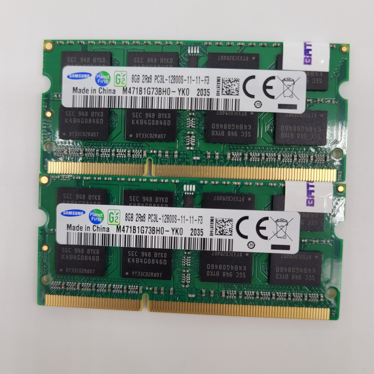 Пара оперативної пам'яті Samsung SODIMM DDR3L 16Gb (2x8Gb) 1600MHz 12800s 2R8 CL11 (M471B1G73BH0-YK0) New