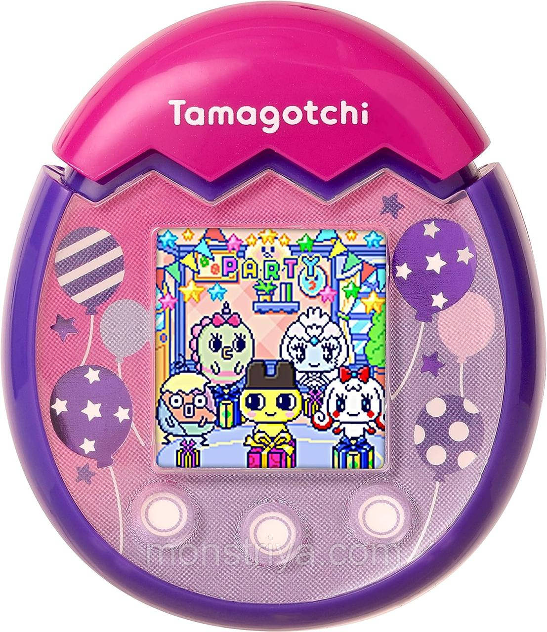 ТАМАГОЧІ ПІКСВИДКА TAMAGOTCHI PIX — PARTY BALLOONS (PURPLE) BANDAI, фото 1
