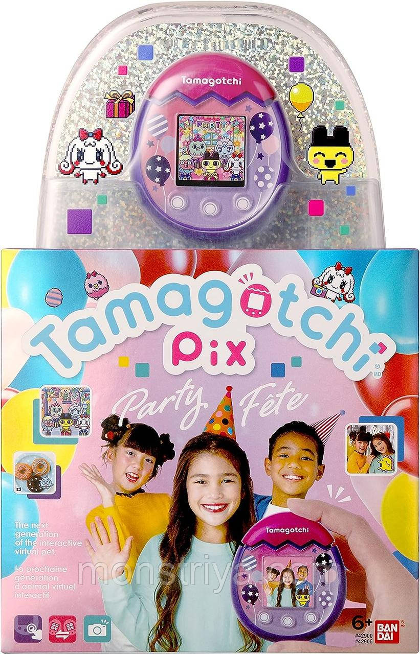 ТАМАГОЧІ ПІКСВИДКА TAMAGOTCHI PIX — PARTY BALLOONS (PURPLE) BANDAI, фото 1