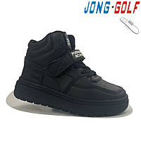 Стильні черевички кросівки для хлопчика 32 34 чорні демісезонні ботинки для мальчика Jong Golf