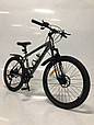 Гірський підростковий велосипед MTB D50 Dyna 24 дюйми Сірий, фото 8