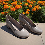 Шкіряні туфлі на маленькому капромінці, фото 7