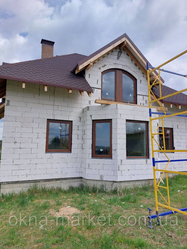 Ламіновані металопластикові вікна у Глевасі фото Вікна Маркет