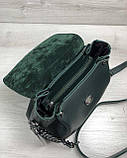 Жіноча сумка через плече у 3-х кольорах. Зелений., фото 4