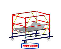 Базовый блок вышки-туры VIRASTAR ОПТИМА 2,0x1,2 м (с колесами)