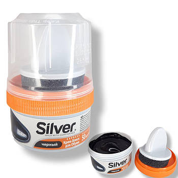 Сільвер Silver крем для взуття чорний 50 мл